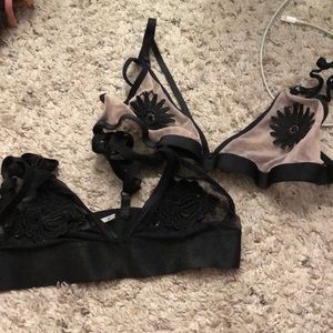 urban outfitters bralette bundle mesh